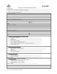 Mco Only Provider Change Form - Rhode Island