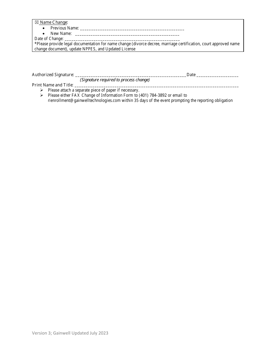 Mco Only Provider Change Form - Rhode Island, Page 2