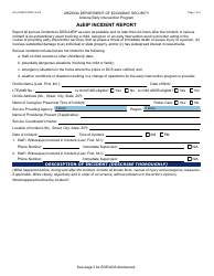 Form GCI-1089A Azeip Incident Report - Arizona