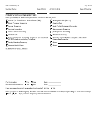 Form DDD-2121A Person-Centered Service Plan Supplement to the Individualized Family Service Plan - Arizona, Page 10