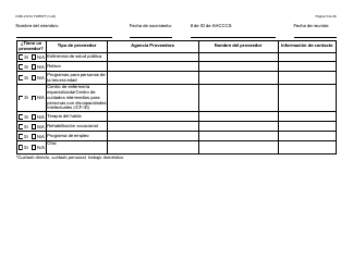 Formulario DDD-2121A-S Suplemento De Plan De Servicio Centrado En La Persona (Pcsp) Para El Plan Individualizado De Servicio Familiar (Ifsp) - Arizona (Spanish), Page 5