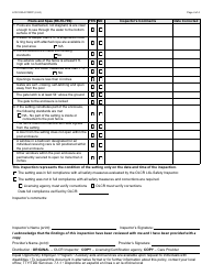 Form LCR-1023A Life-Safety Inspection Report - Arizona, Page 4