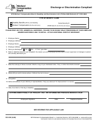 Document preview: Form DC-120 Discharge or Discrimination Compliant - New York