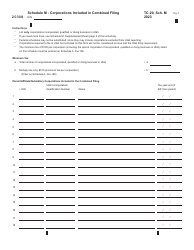 Form TC-20 Utah Corporation Franchise and Income Tax Return - Utah, Page 12
