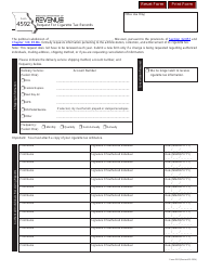 Document preview: Form 4592 Request for Cigarette Tax Records - Missouri