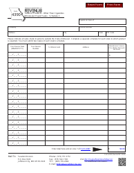 Form 4390 Tobacco Products - Other Than Cigarettes Export Sales - Missouri