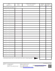 Form 783 Schedule E Export of Stamped Cigarettes Report - Missouri, Page 2