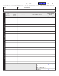 Schedule F Missouri Stamped Cigarettes Sold to Missouri Retailers or Consumers - Missouri, Page 5