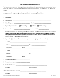 Cosmetology Apprenticeship Application - South Dakota, Page 3