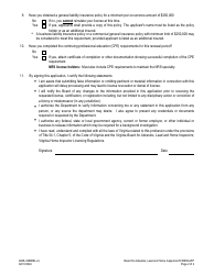 Form A506-3380REI Home Inspector Reinstatement Application - Virginia, Page 2