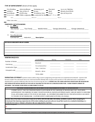 Building Permit Application - City of Adrian, Michigan, Page 2