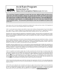 EPA Form 7610-19 New Unit Exemption - Acid Rain Program, Page 4