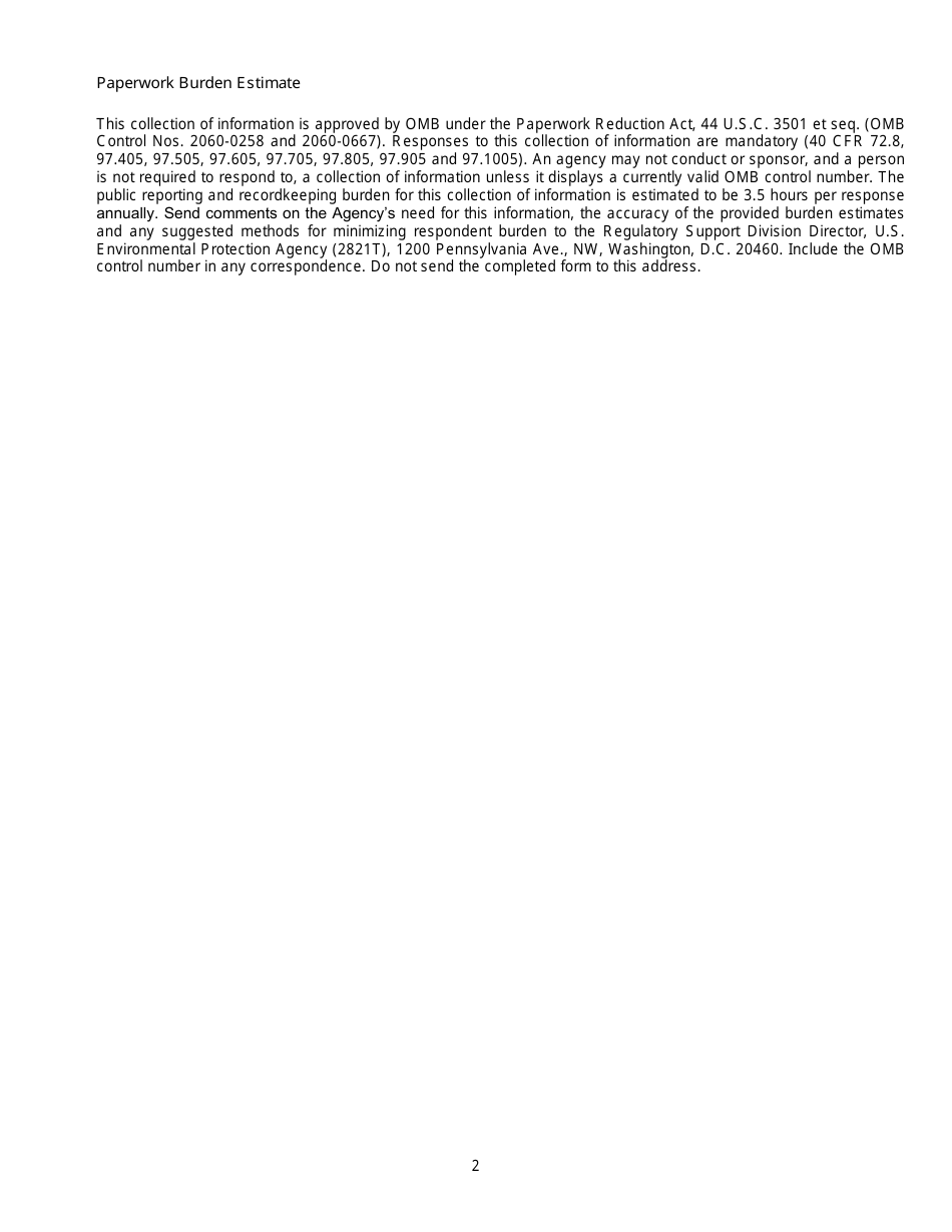 EPA Form 7610-20 Retired Unit Exemption - Acid Rain Program, Page 7