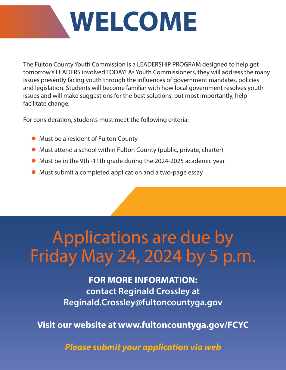 Youth Commission Application - Fulton County, Georgia (United States), Page 2