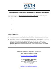 Youth Commission Application - Fulton County, Georgia (United States), Page 6