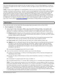 Instructions for USCIS Form I-600A Application for Advance Processing of an Orphan Petition, Page 6