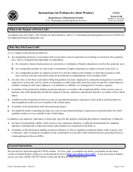 Document preview: Instructions for USCIS Form I-140 Immigrant Petition for Alien Workers