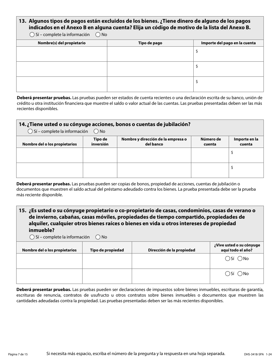 Formulario DHS-3418-SPA Renovacion De Los Programas De Cuidado De Salud De Minnesota - Minnesota (Spanish), Page 8