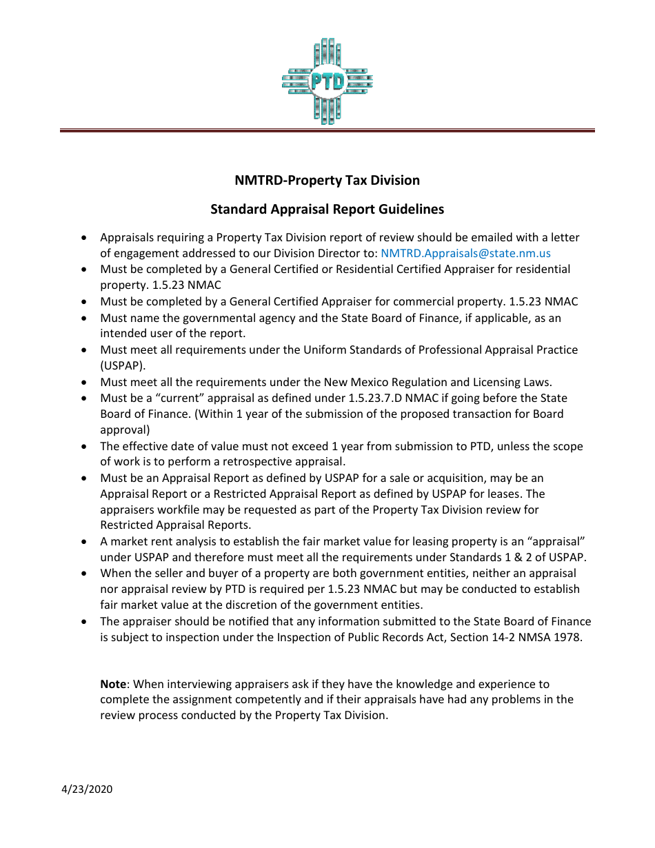 Checklist for Submission on Sales, Trades, and Donations of Real Property - New Mexico, Page 3