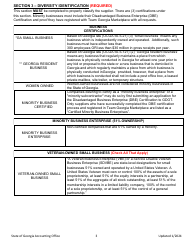 Instructions for Supplier Change Request Form - Georgia (United States), Page 3
