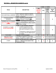 Instructions for Supplier Change Request Form - Georgia (United States), Page 5