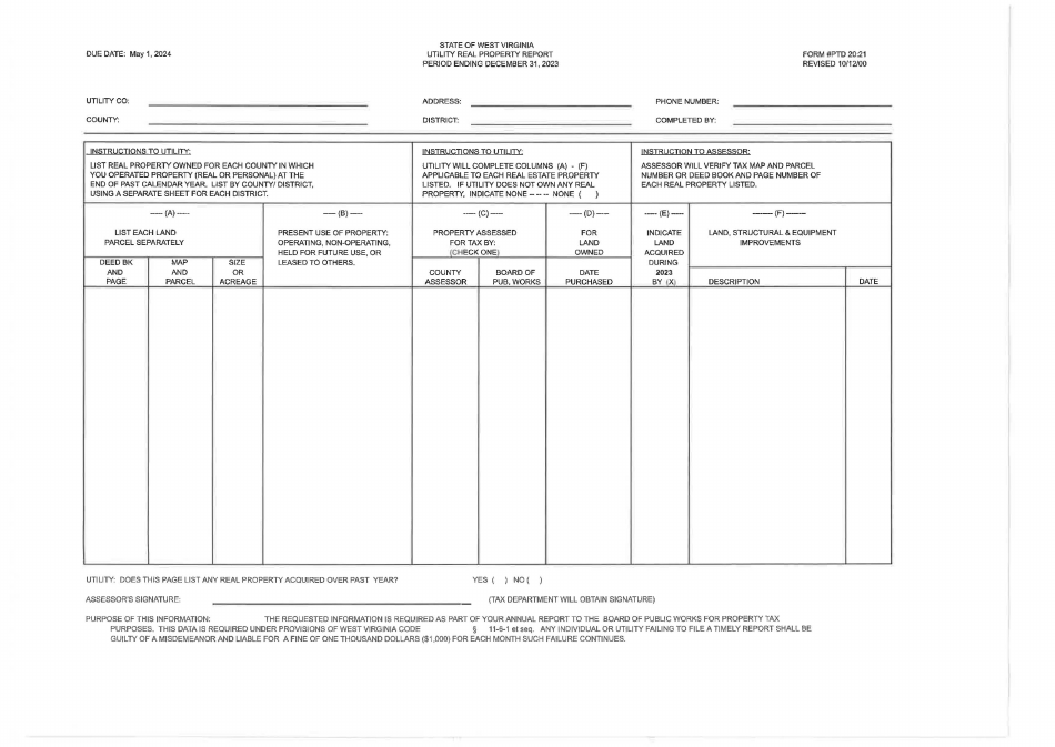 Board of Public Works Annual Report - Water - Small - West Virginia, Page 43