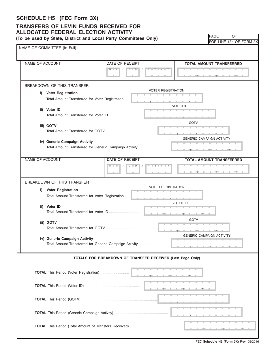 FEC Form 3X Report of Receipts and Disbursements, Page 17