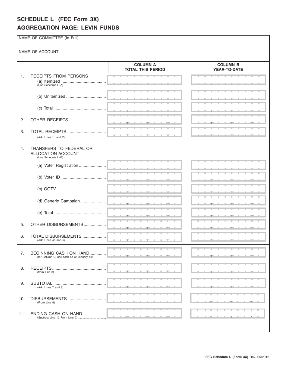 FEC Form 3X Report of Receipts and Disbursements, Page 19
