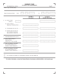 FEC Form 3X Report of Receipts and Disbursements, Page 2