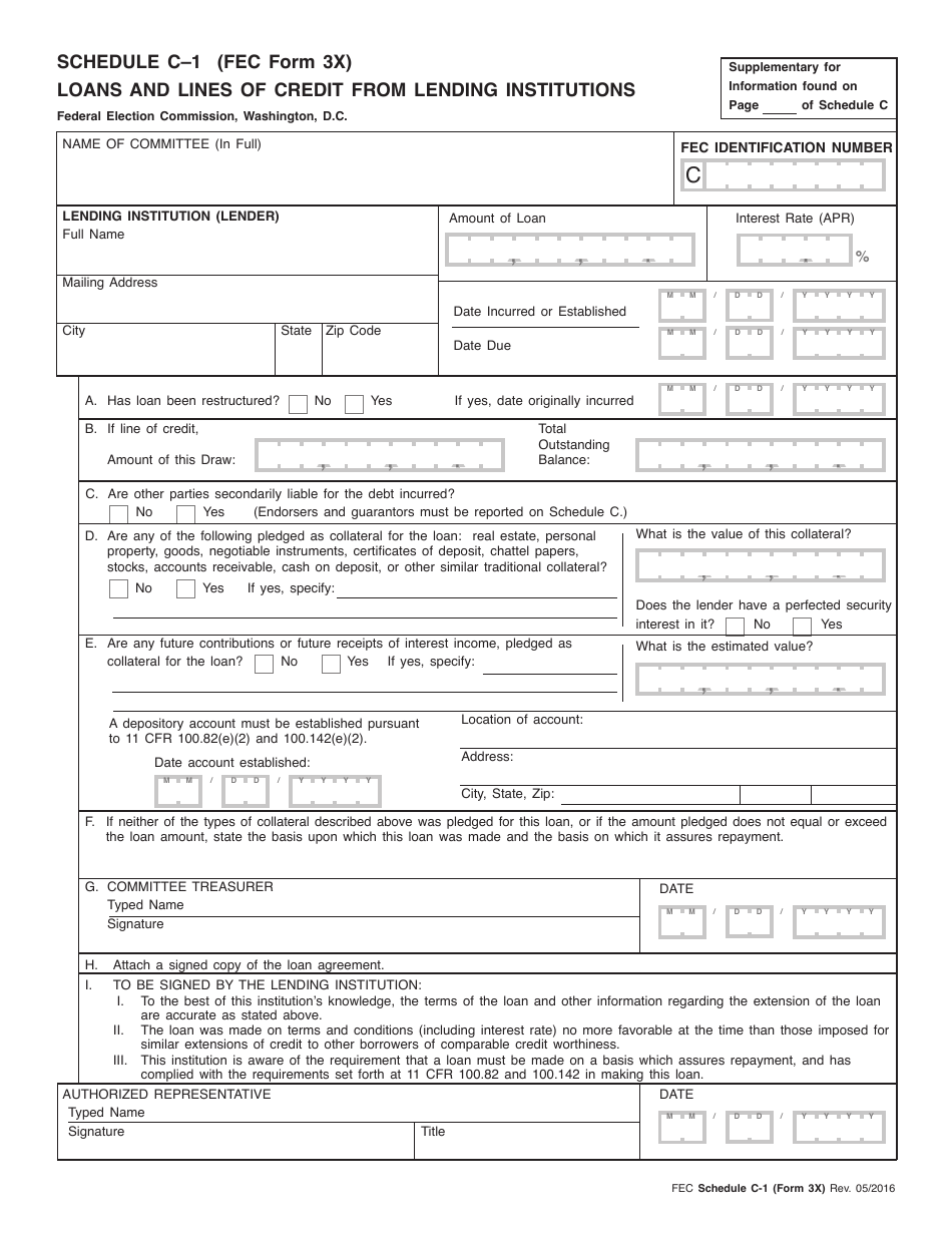 FEC Form 3X Report of Receipts and Disbursements, Page 9