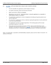 Form LIC281A Application Booklet for Child Care Centers - California, Page 7