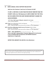 Combined Worksheet for-Postdivorce Maintenance Guidelines and, if Applicable, Child Support Standards Act (For Contested Cases) - New York, Page 20