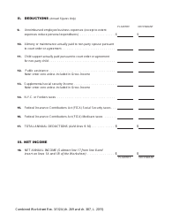 Combined Worksheet for-Postdivorce Maintenance Guidelines and, if Applicable, Child Support Standards Act (For Contested Cases) - New York, Page 9