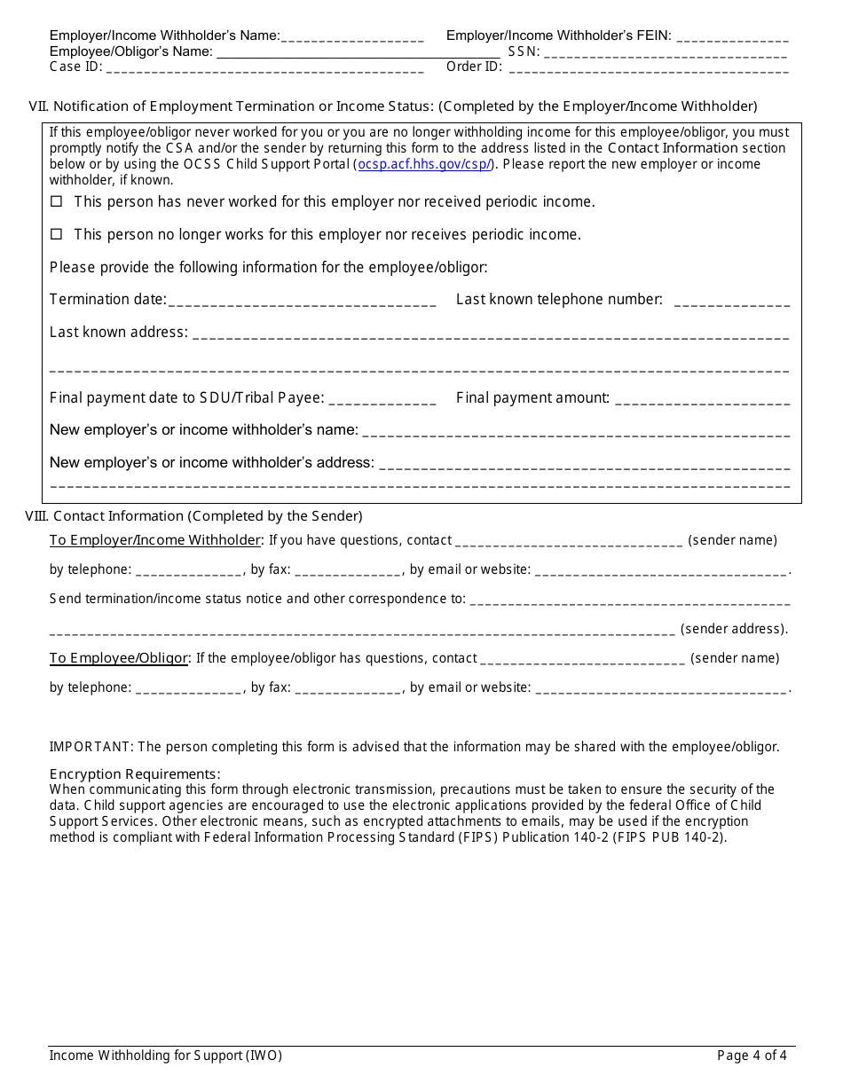 Form LDSS-5037 Non-IV-D Income Withholding Order / Notice for Support - New York, Page 6