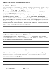 Form UD-10 Findings of Fact and Conclusions of Law - New York, Page 7