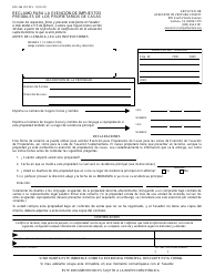 Form BOE-266 Claim for Homeowners&#039; Property Tax Exemption - Ventura County, California (English/Spanish), Page 2