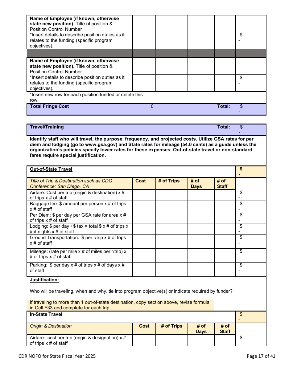 Notice of Funding Opportunity - Child Death Review Funding (Cdr) Application - Nevada, Page 16