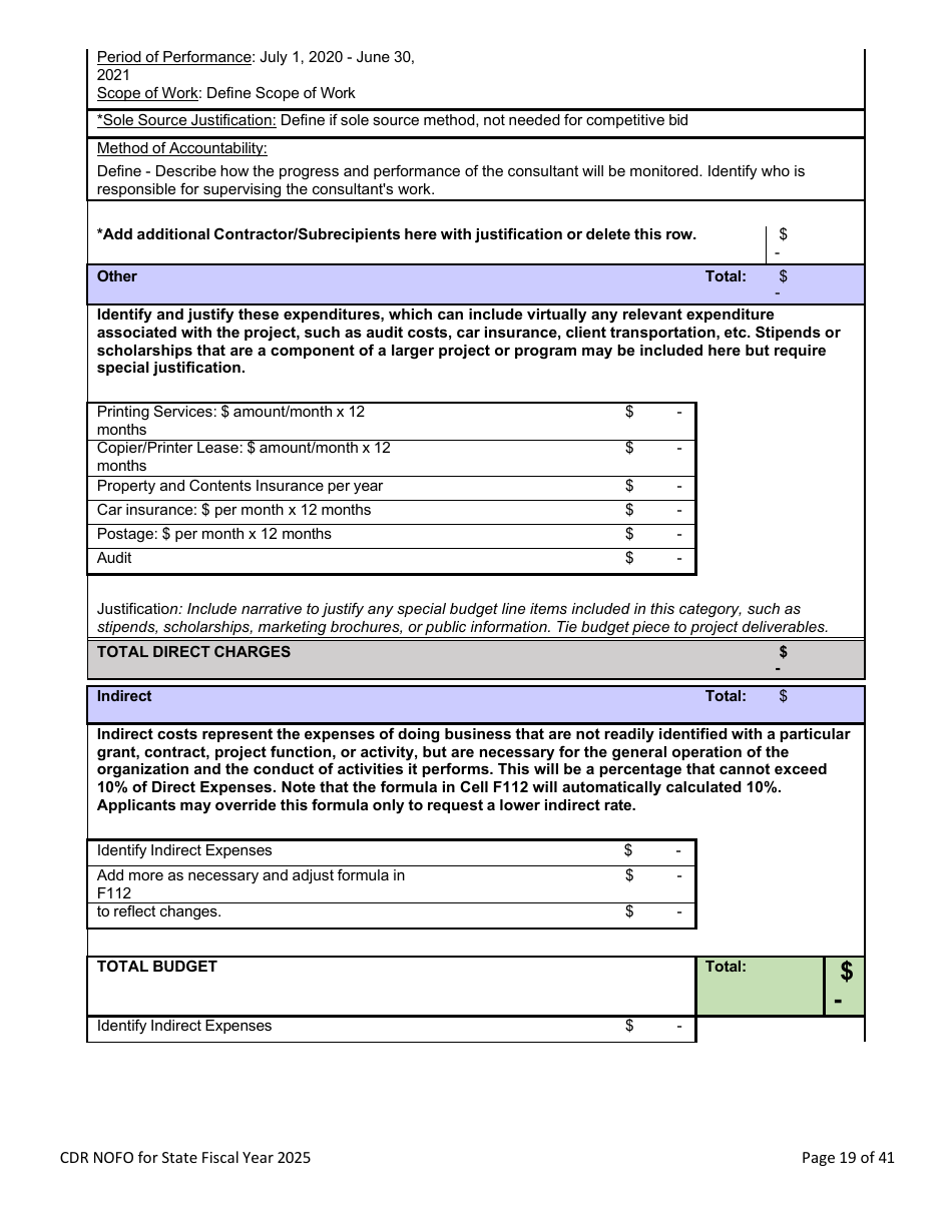 Notice of Funding Opportunity - Child Death Review Funding (Cdr) Application - Nevada, Page 18