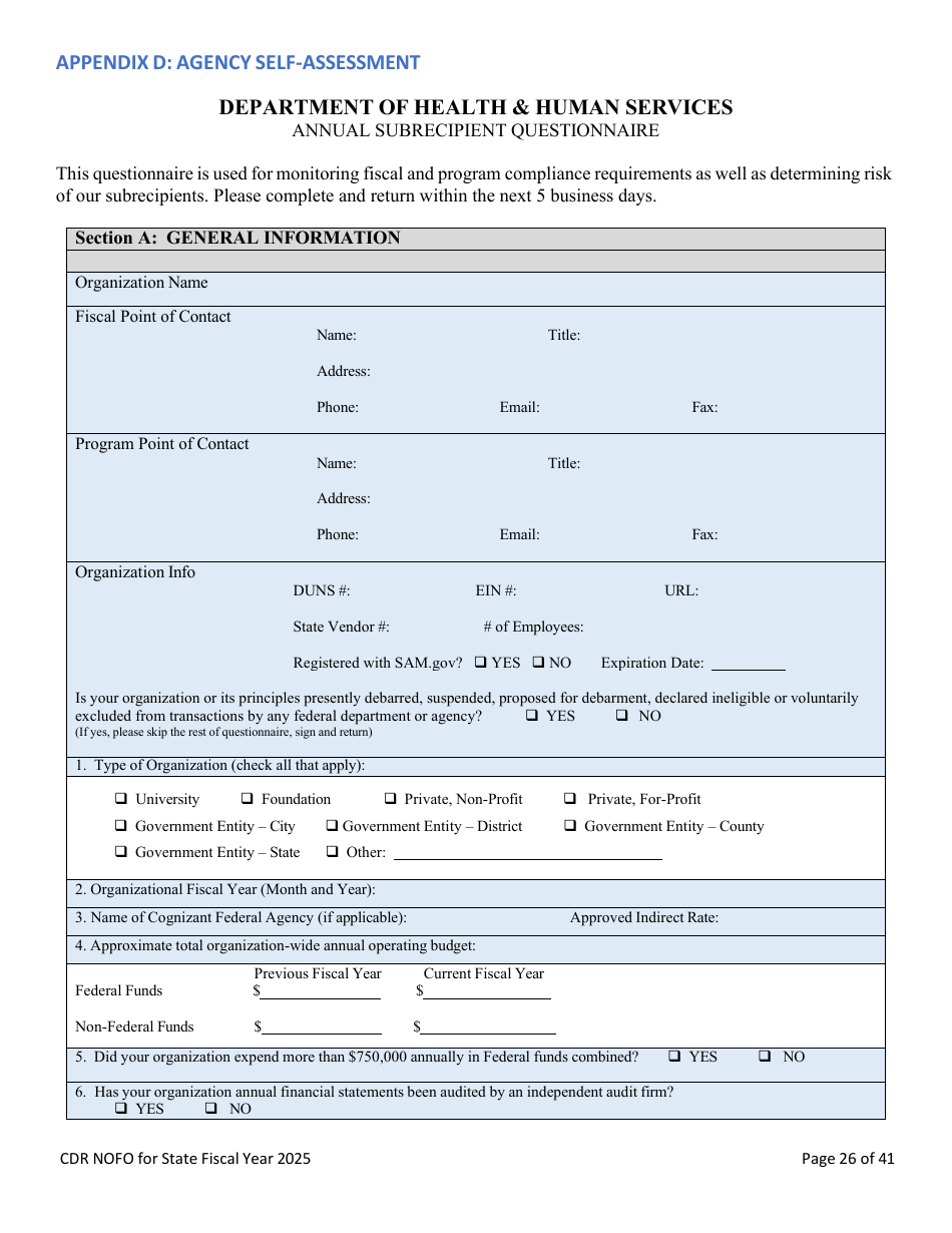 Notice of Funding Opportunity - Child Death Review Funding (Cdr) Application - Nevada, Page 25