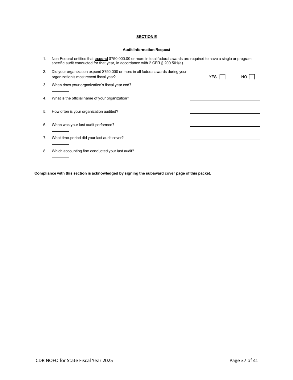 Notice of Funding Opportunity - Child Death Review Funding (Cdr) Application - Nevada, Page 36