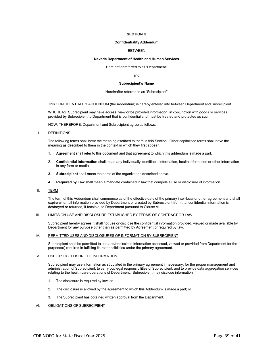 Notice of Funding Opportunity - Child Death Review Funding (Cdr) Application - Nevada, Page 38