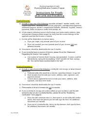 Application for Eligibility - Wyoming Medication Donation Program - Wyoming, Page 5