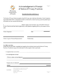 Application for Eligibility - Wyoming Medication Donation Program - Wyoming, Page 8