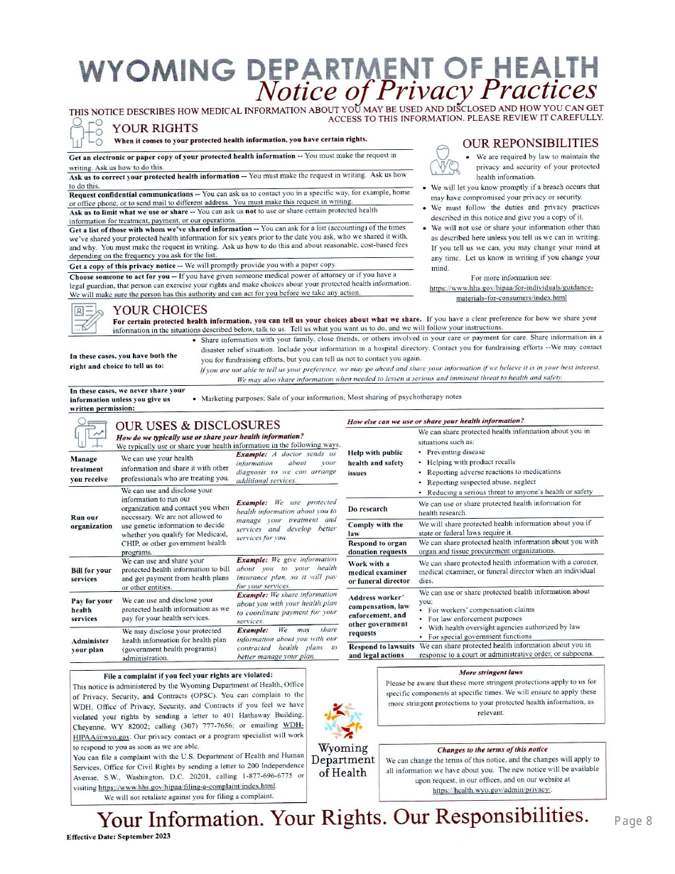 Application for Eligibility - Wyoming Medication Donation Program - Wyoming, Page 9