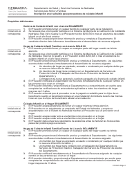 Formulario CC-9B-S Inscripcion En El Subsidio Para Proveedores De Cuidado Infantil - Nebraska (Spanish), Page 4