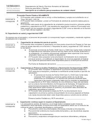 Formulario CC-9B-S Inscripcion En El Subsidio Para Proveedores De Cuidado Infantil - Nebraska (Spanish), Page 5