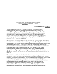 Form EQP4508 Declaration of Restrictive Covenant - Michigan, Page 14