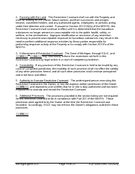 Form EQP4508 Declaration of Restrictive Covenant - Michigan, Page 16