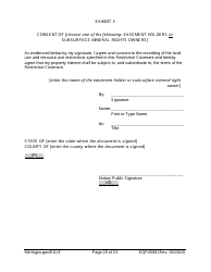 Form EQP4508 Declaration of Restrictive Covenant - Michigan, Page 20