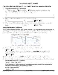 Form EQP5858 Drinking Water Lead and Copper Sampling for Sites Without Lead Service Lines - Michigan, Page 3